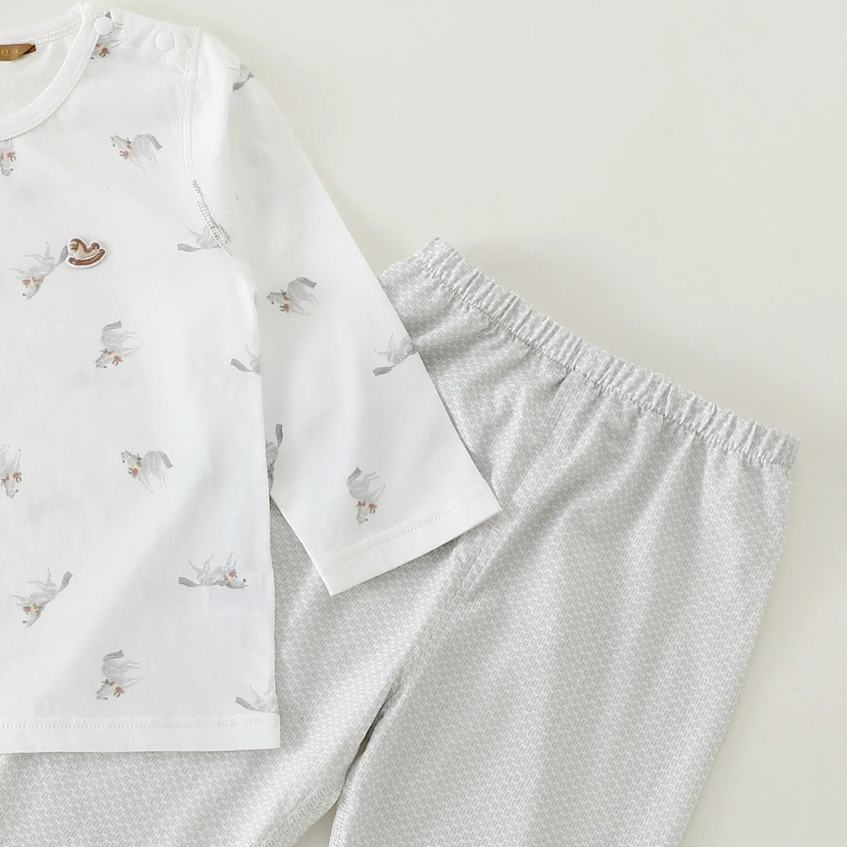 Printed T.Shirt and Checked Pants Pajama For Baby boy Image