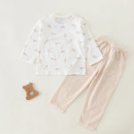 Printed T.Shirt and Checked Pants Pajama For Baby boy Image