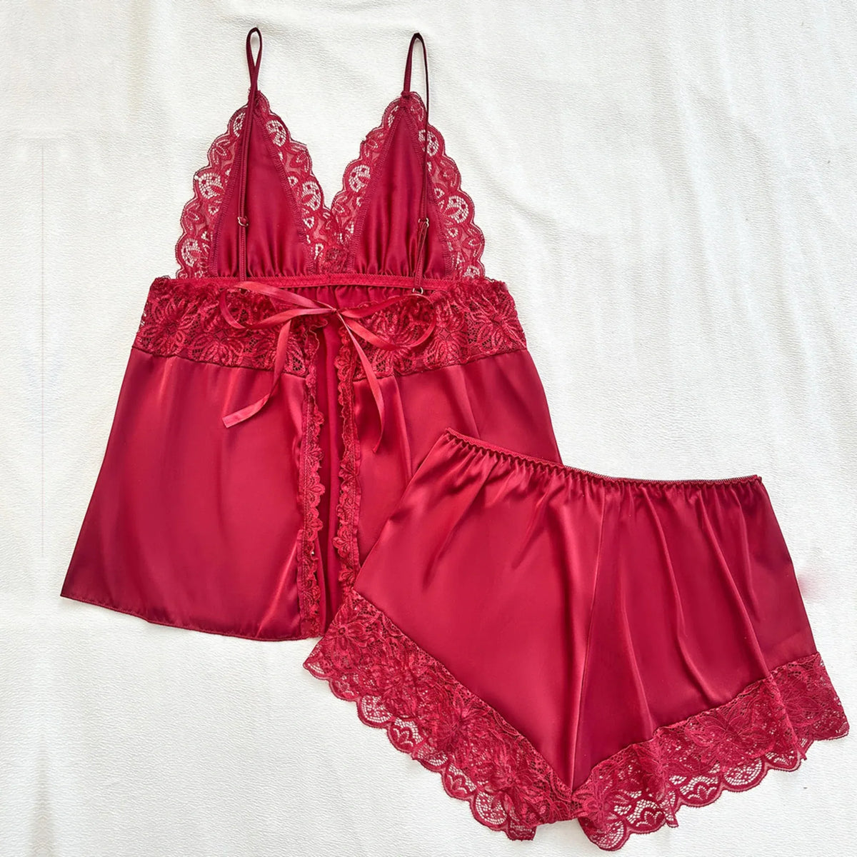 Set-2pc Top and Short Lingerie For Women Image