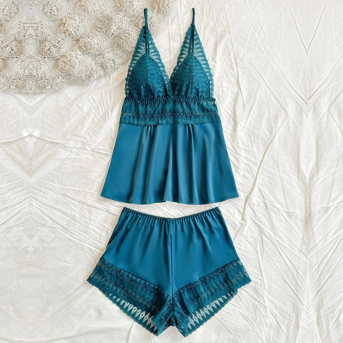 Set-2pc Top and Short Lingerie For Women Image