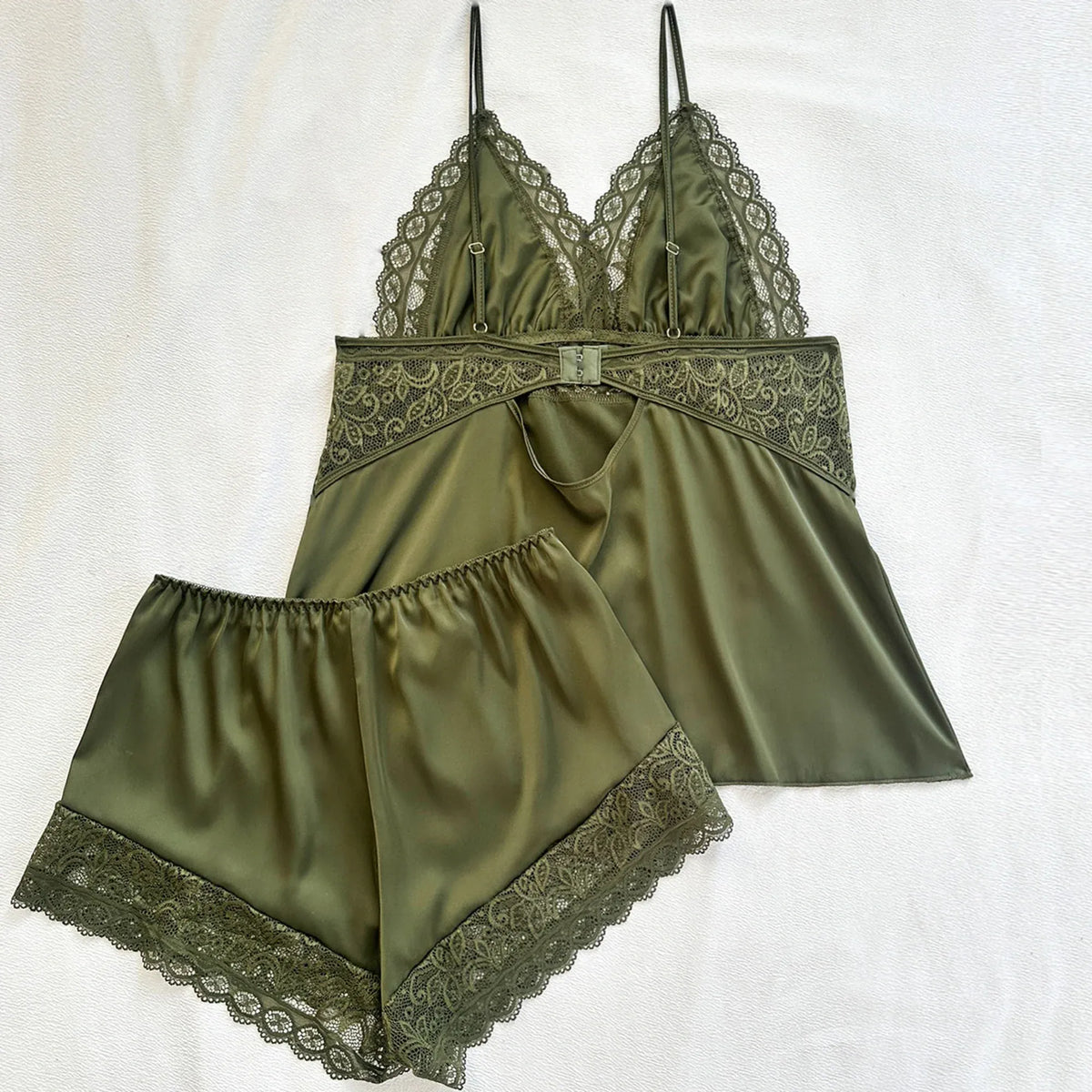 Set-2pc Top and Short Lingerie For Women Image