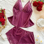 Set-2pc Top and Short Lingerie For Women Image