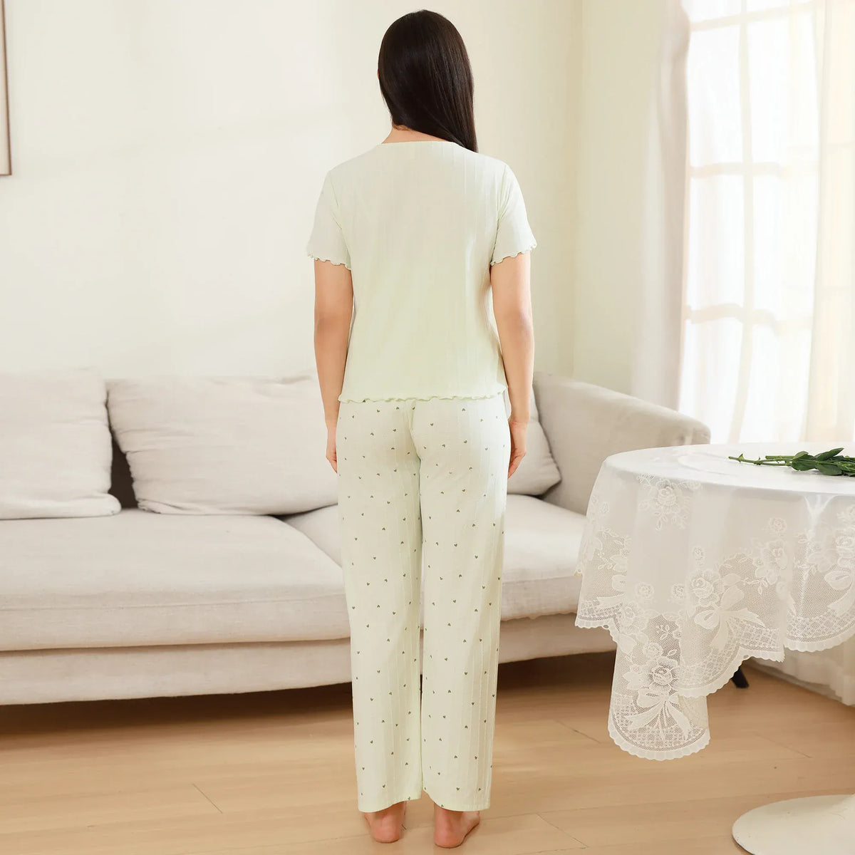 Printed Pajama Set 3Pc for Women Image