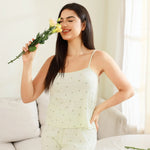 Printed Pajama Set 3Pc for Women Image