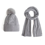 7-12Y Gray Set-2Pc (Scarf-Hat) for Boys Image