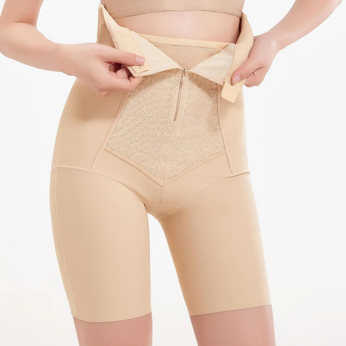 Beige Skinny Shapewear Short for Women Image