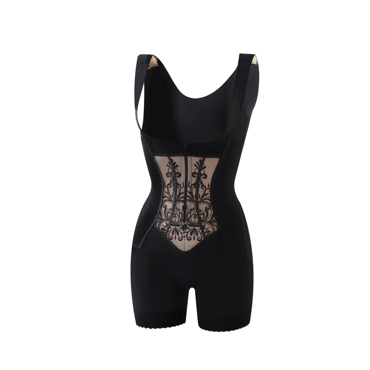Black Skinny Shapewear Bodysuit for Women Image