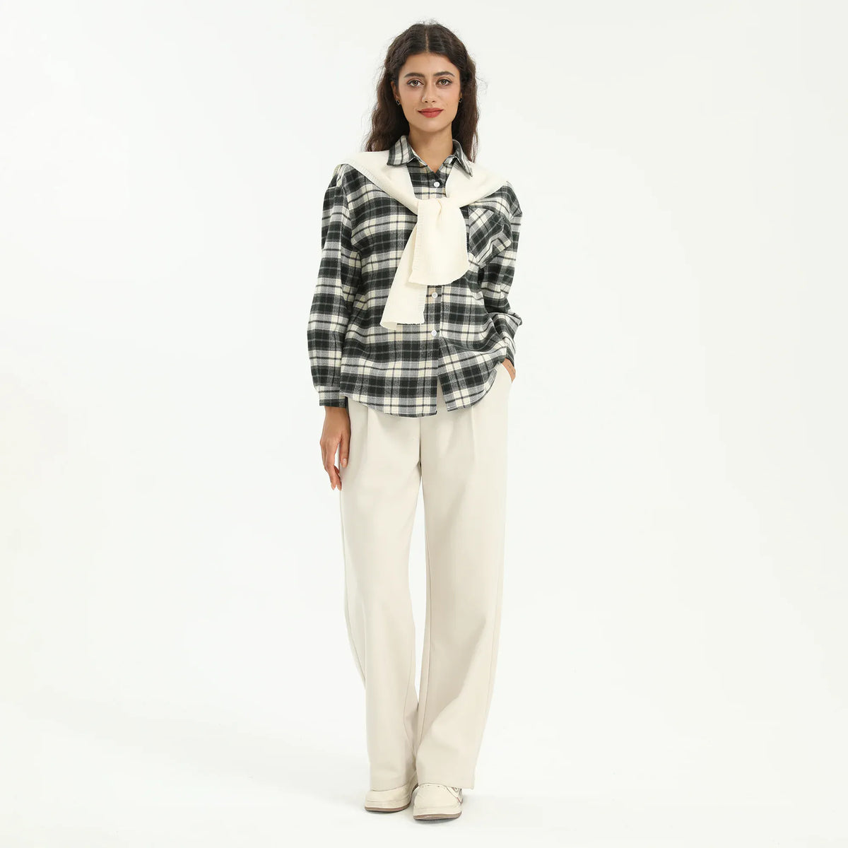 Elegant Checked Shirt-2Pc for Women Image