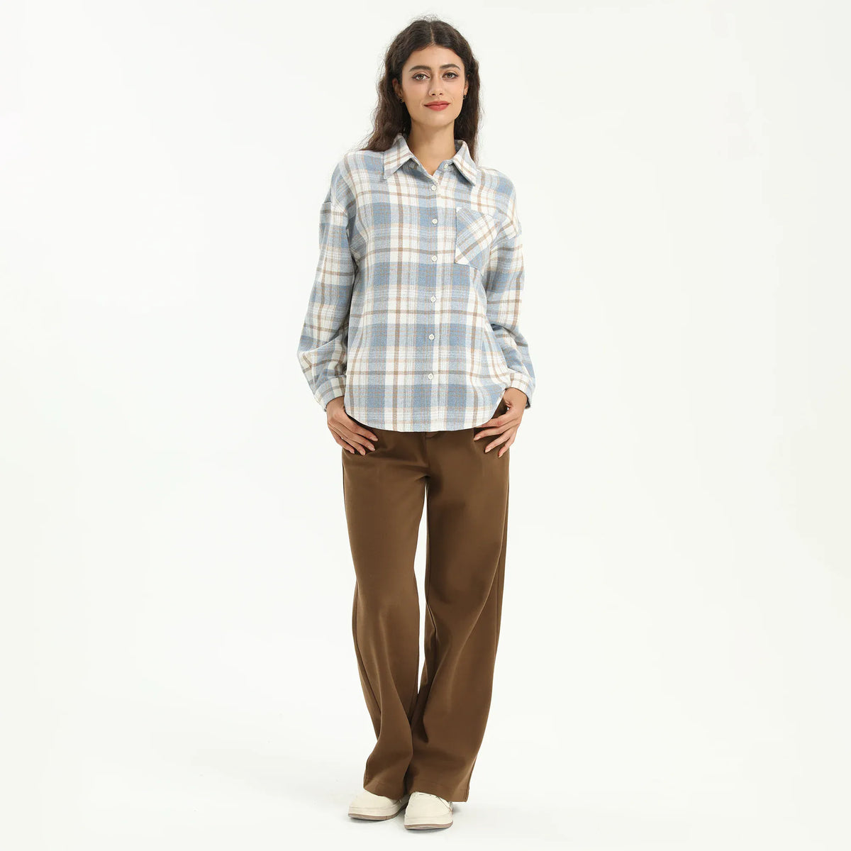 Elegant Checked Shirt for Women Image