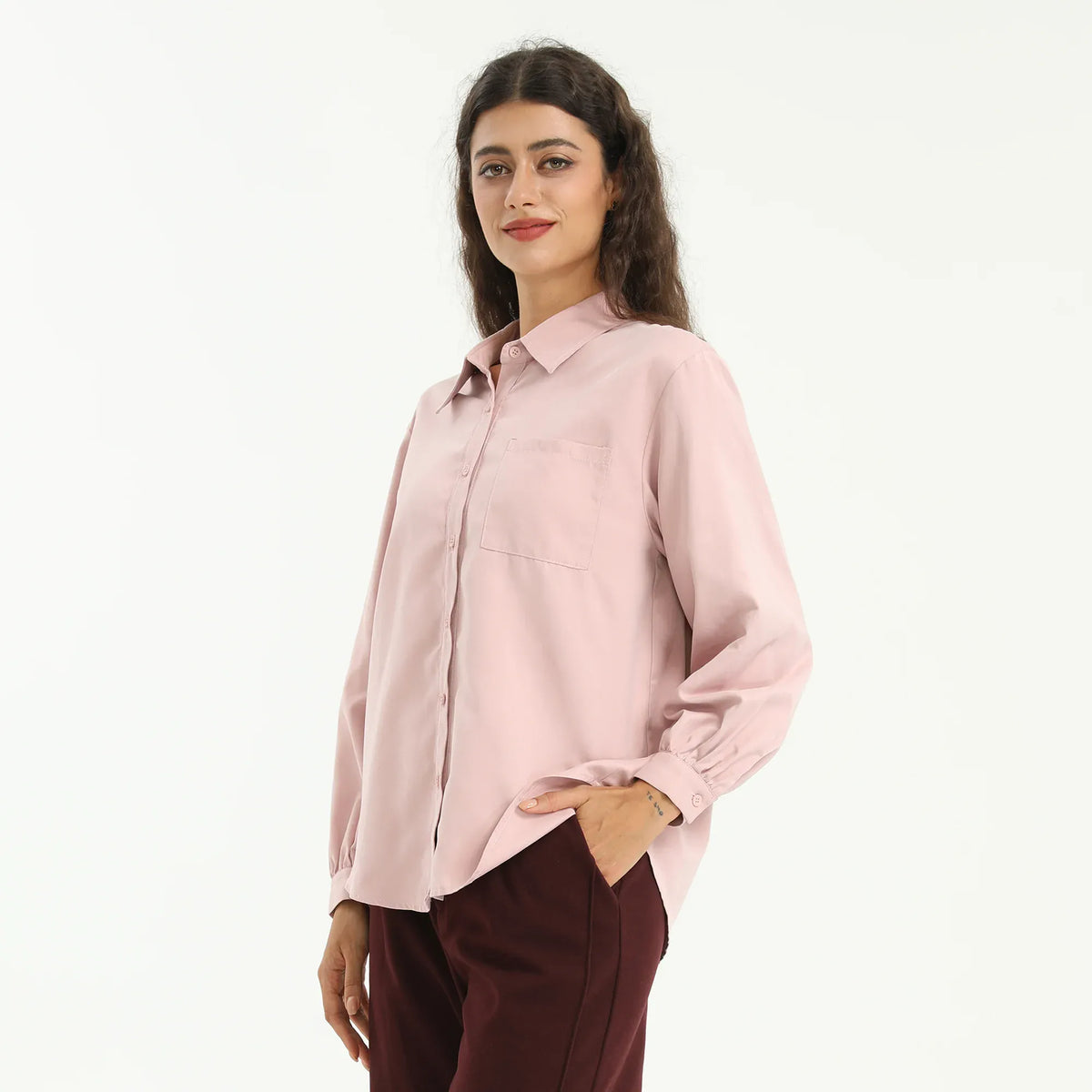 Elegant Plain Shirt for Women Image