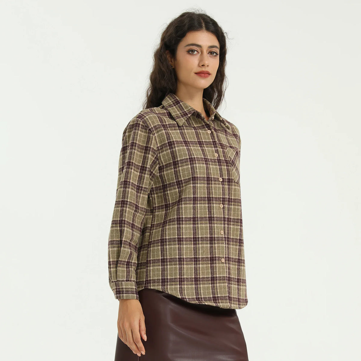 Elegant Checked Shirt for Women Image