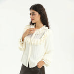 Elegant Jacquard Shirt for Women Image