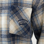 Checked Regular Drop-Shoulder Shirt with Collar for Men Image