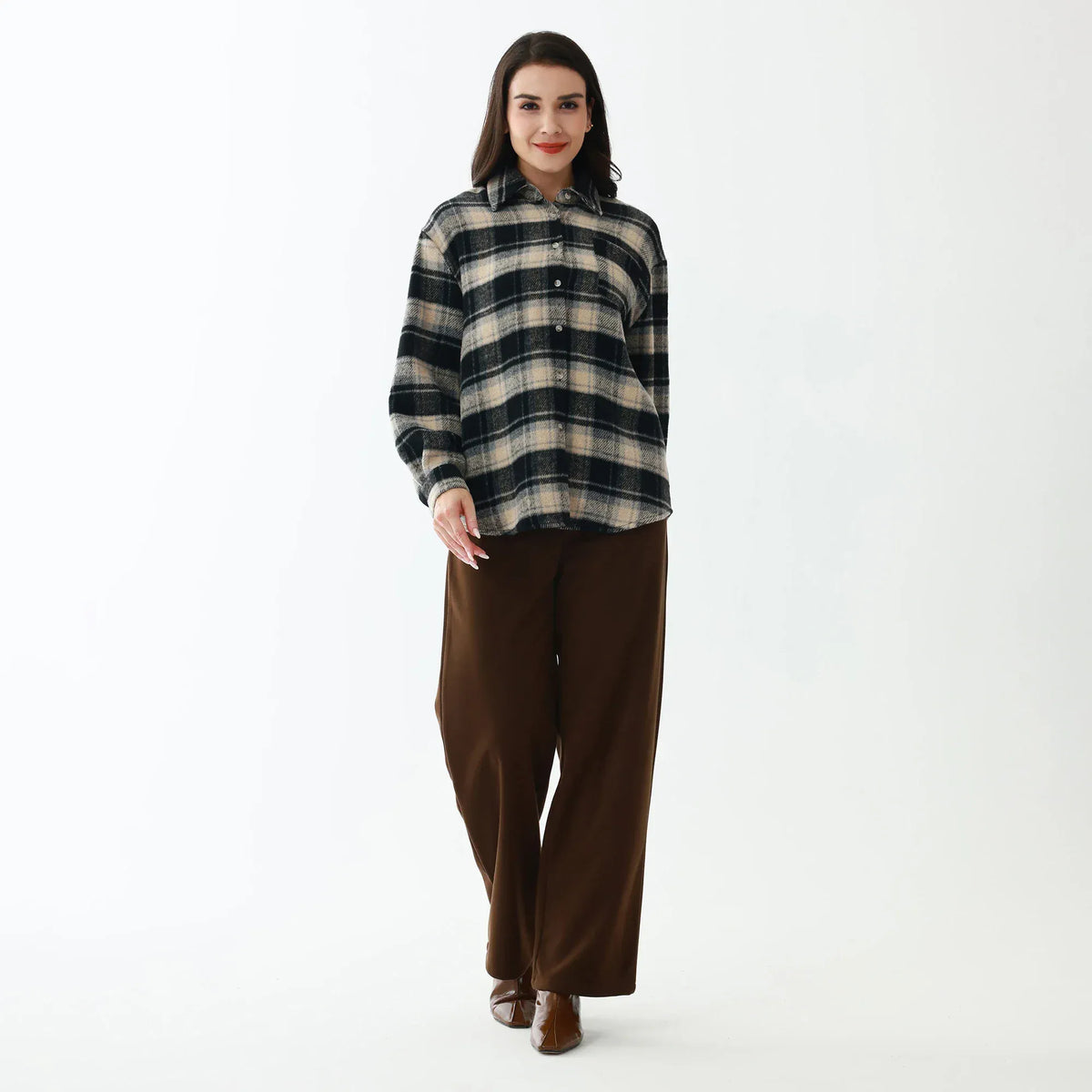 Elegant Checked Shirt for Women Image