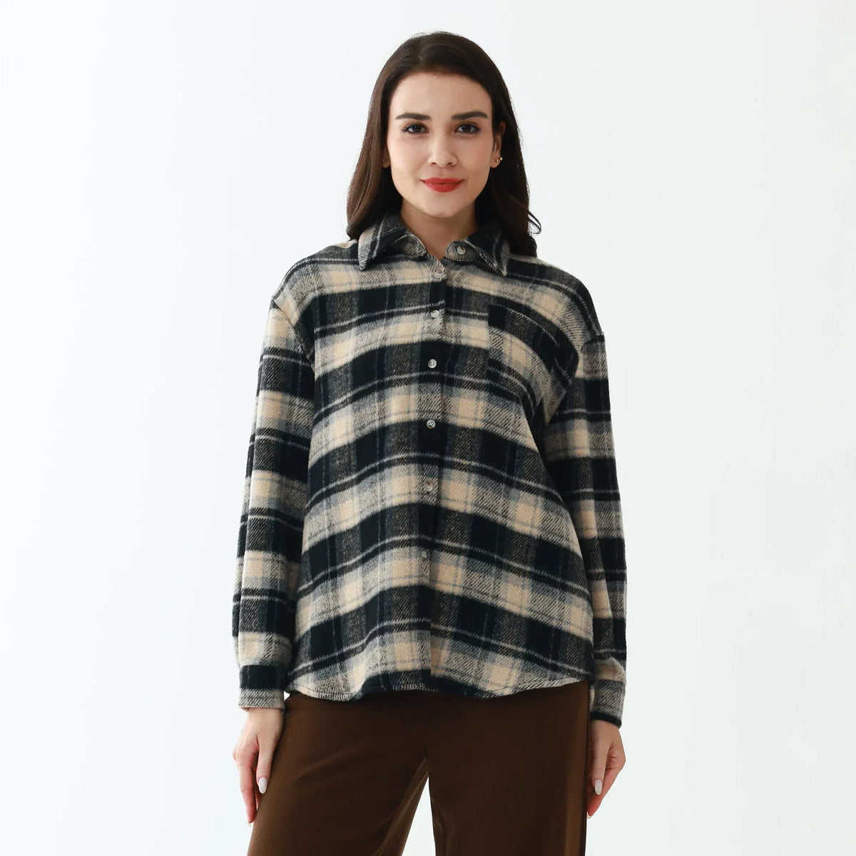 Elegant Checked Shirt for Women Image