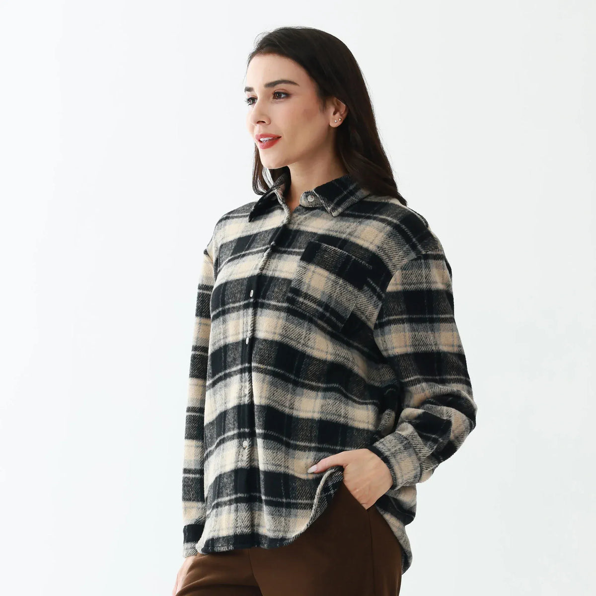 Elegant Checked Shirt for Women Image