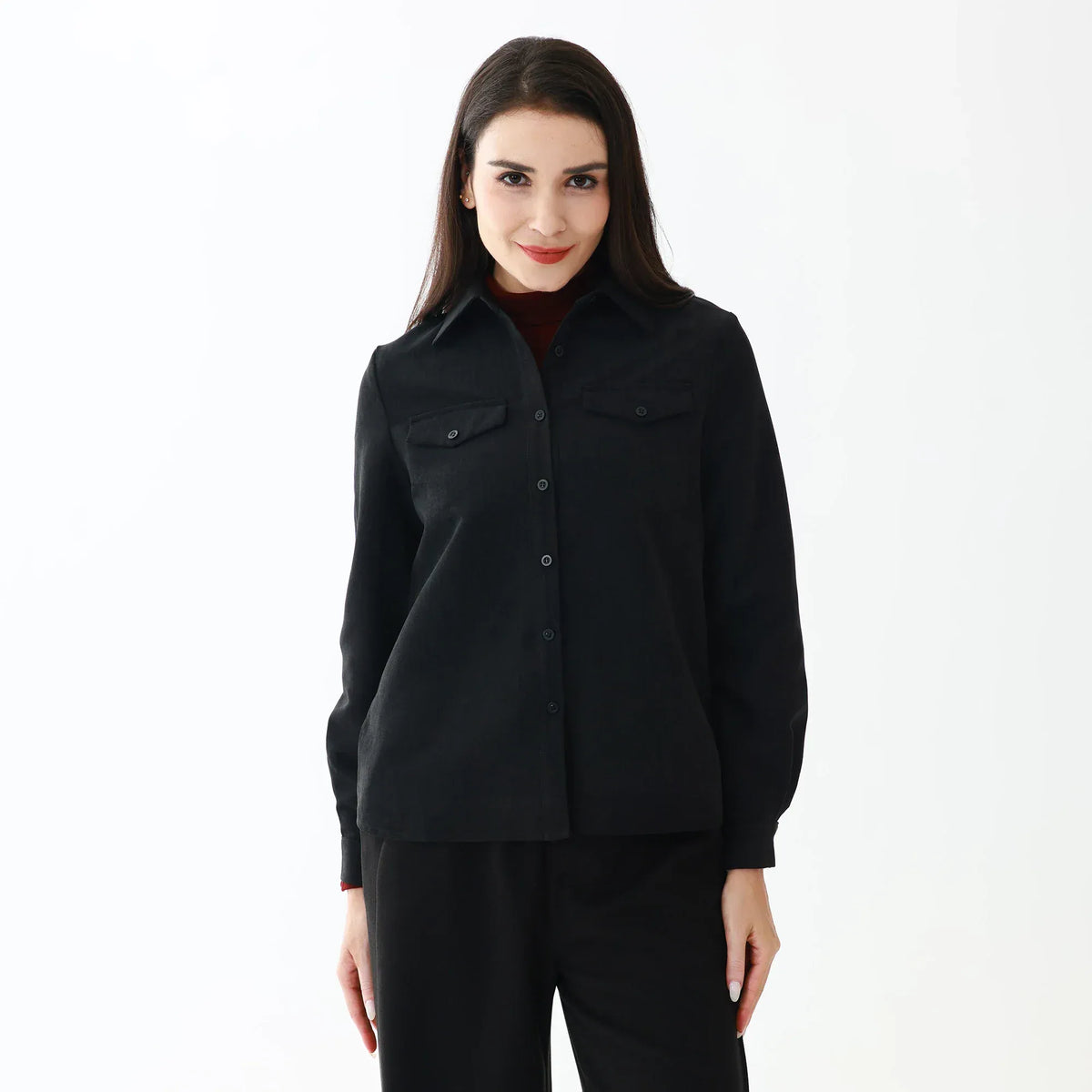 Elegant Jacquard Shirt for Women Image