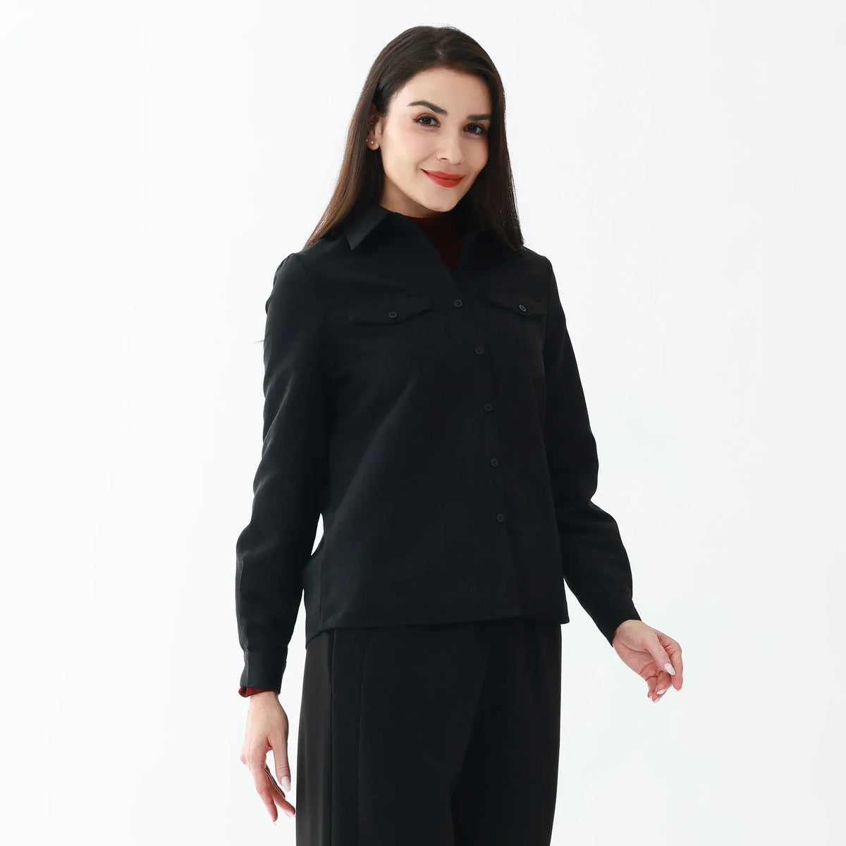 Elegant Jacquard Shirt for Women Image