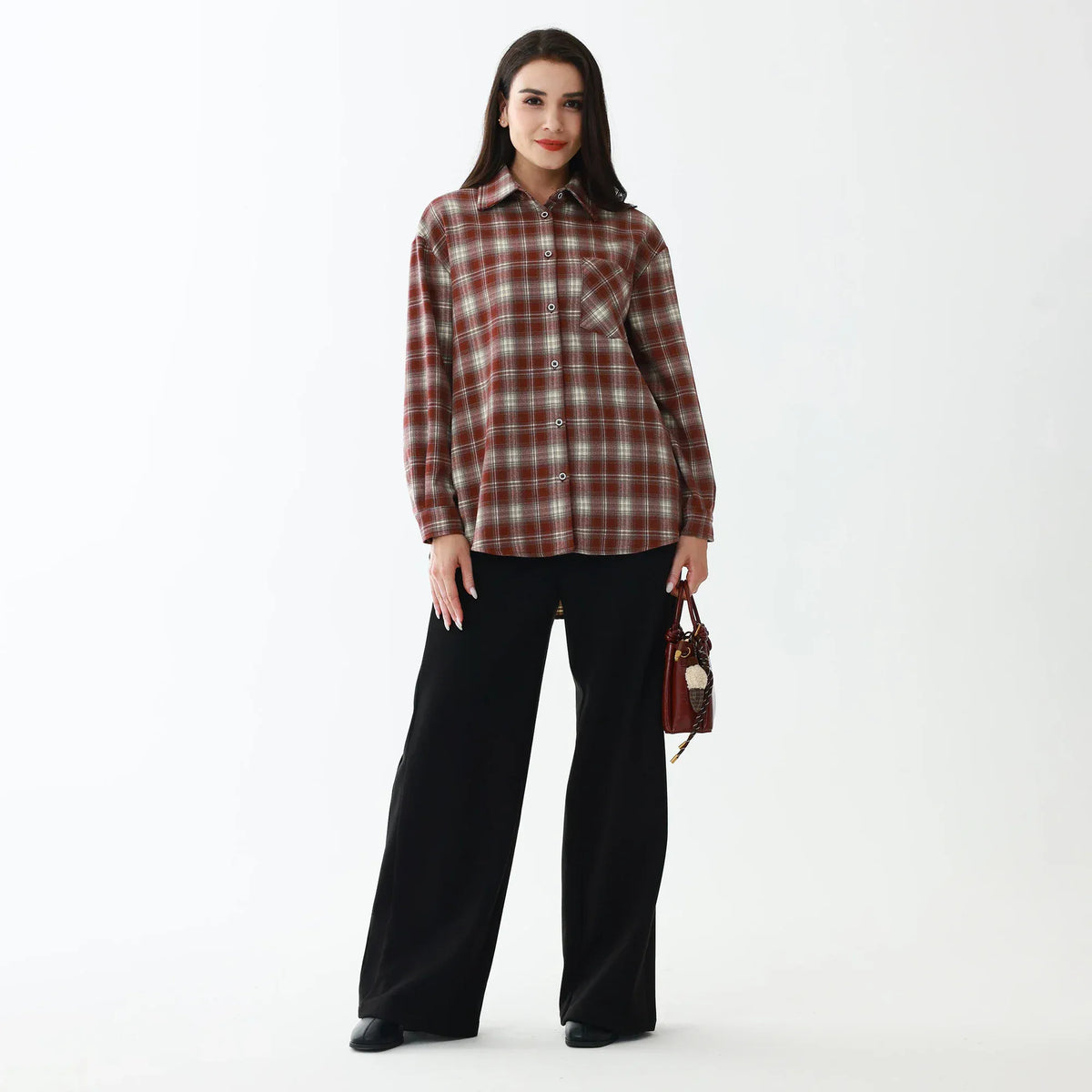 Elegant Checked Shirt for Women Image