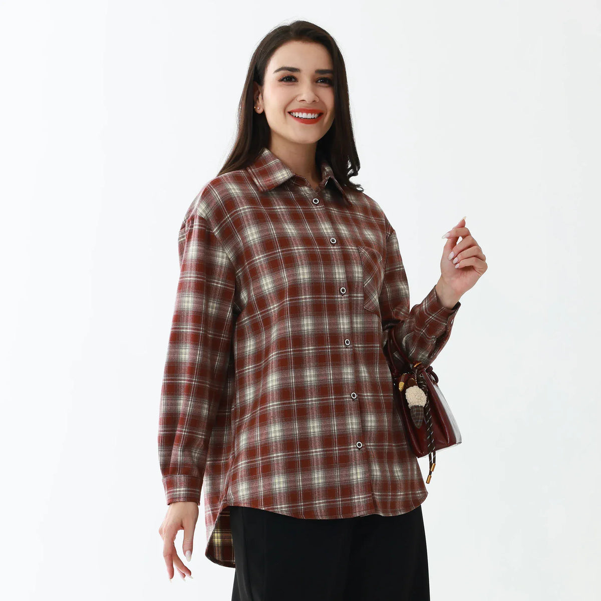 Elegant Checked Shirt for Women Image