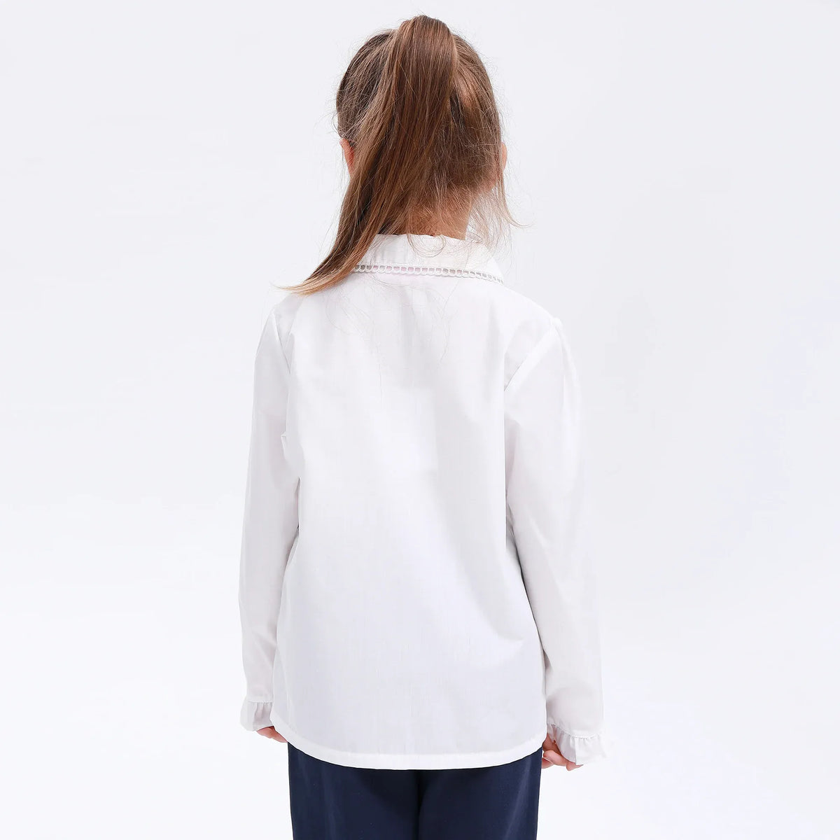 Embroidery Uniform Shirt for Girls Image