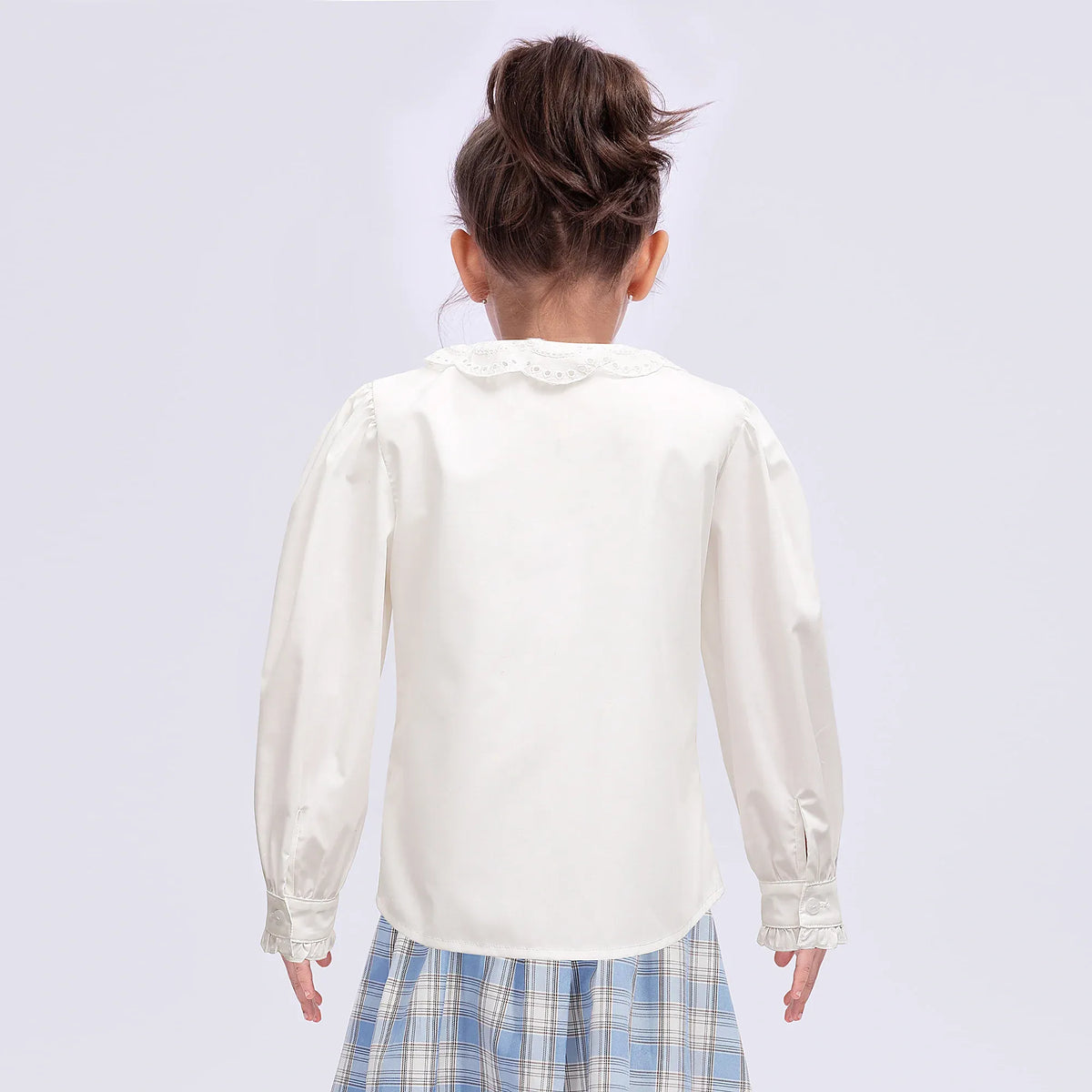 Embroidery Uniform Shirt for Girls Image