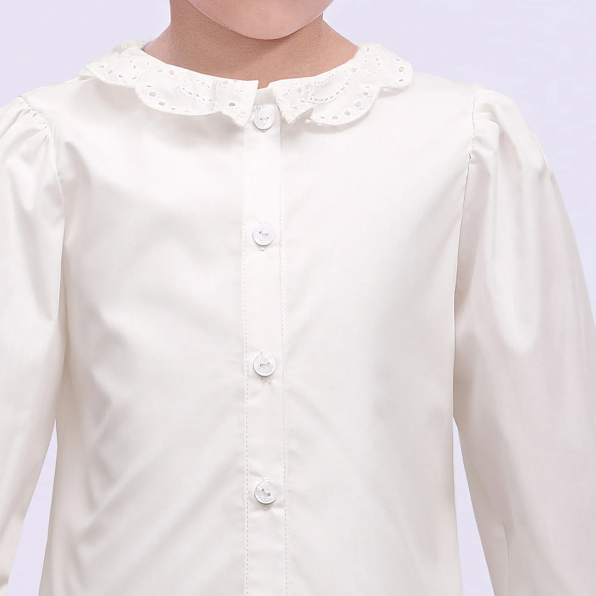 Embroidery Uniform Shirt for Girls Image