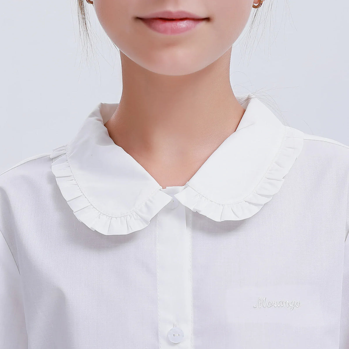 Embroidery Uniform Shirt for Girls Image