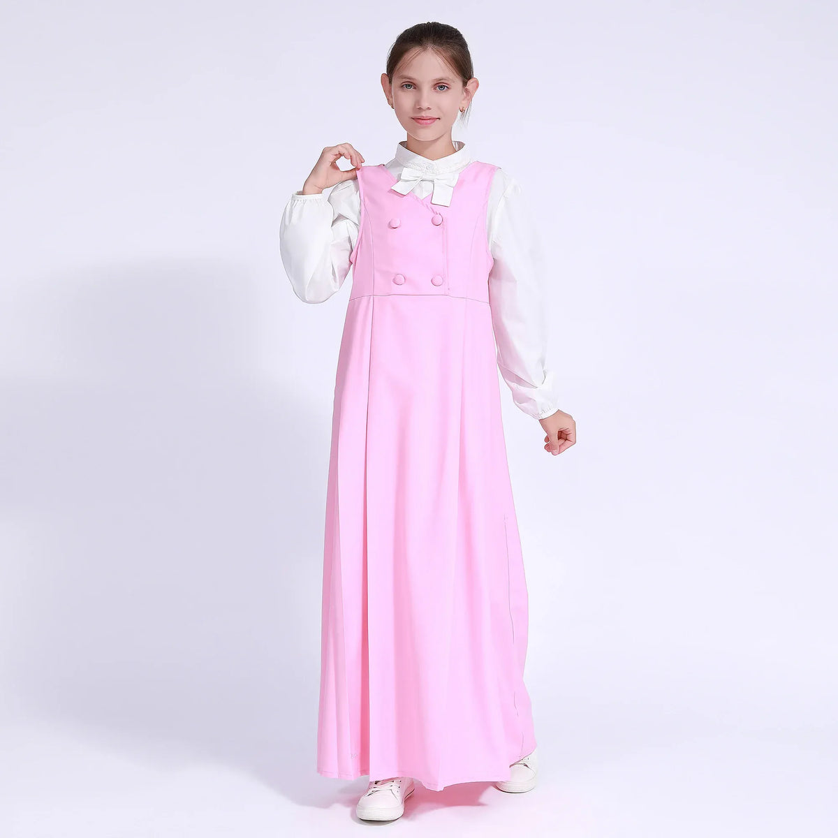 Embroidery Uniform Shirt for Girls Image