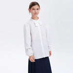 Embroidery Uniform Shirt for Girls Image
