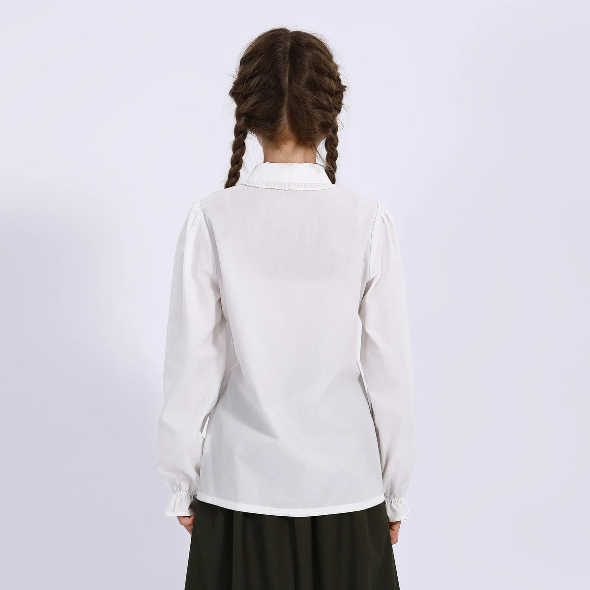 Embroidery Uniform Shirt for Girls Image