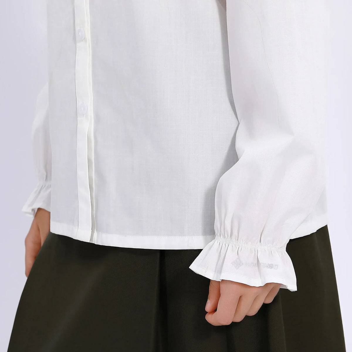 Embroidery Uniform Shirt for Girls Image