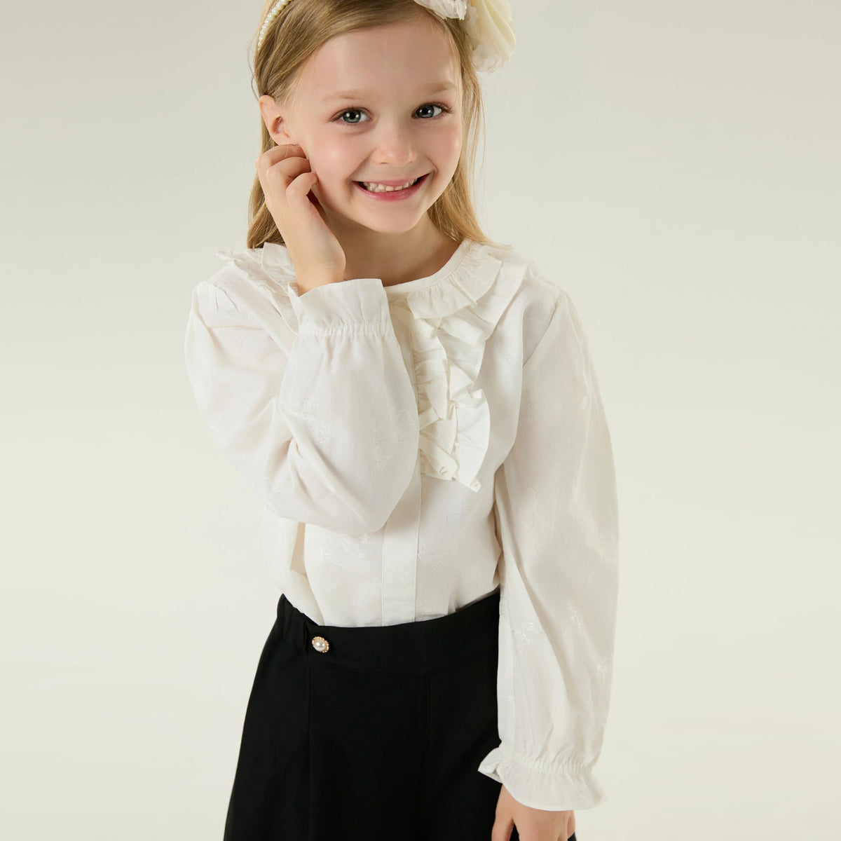 Jacquard Casual Shirt for Girls