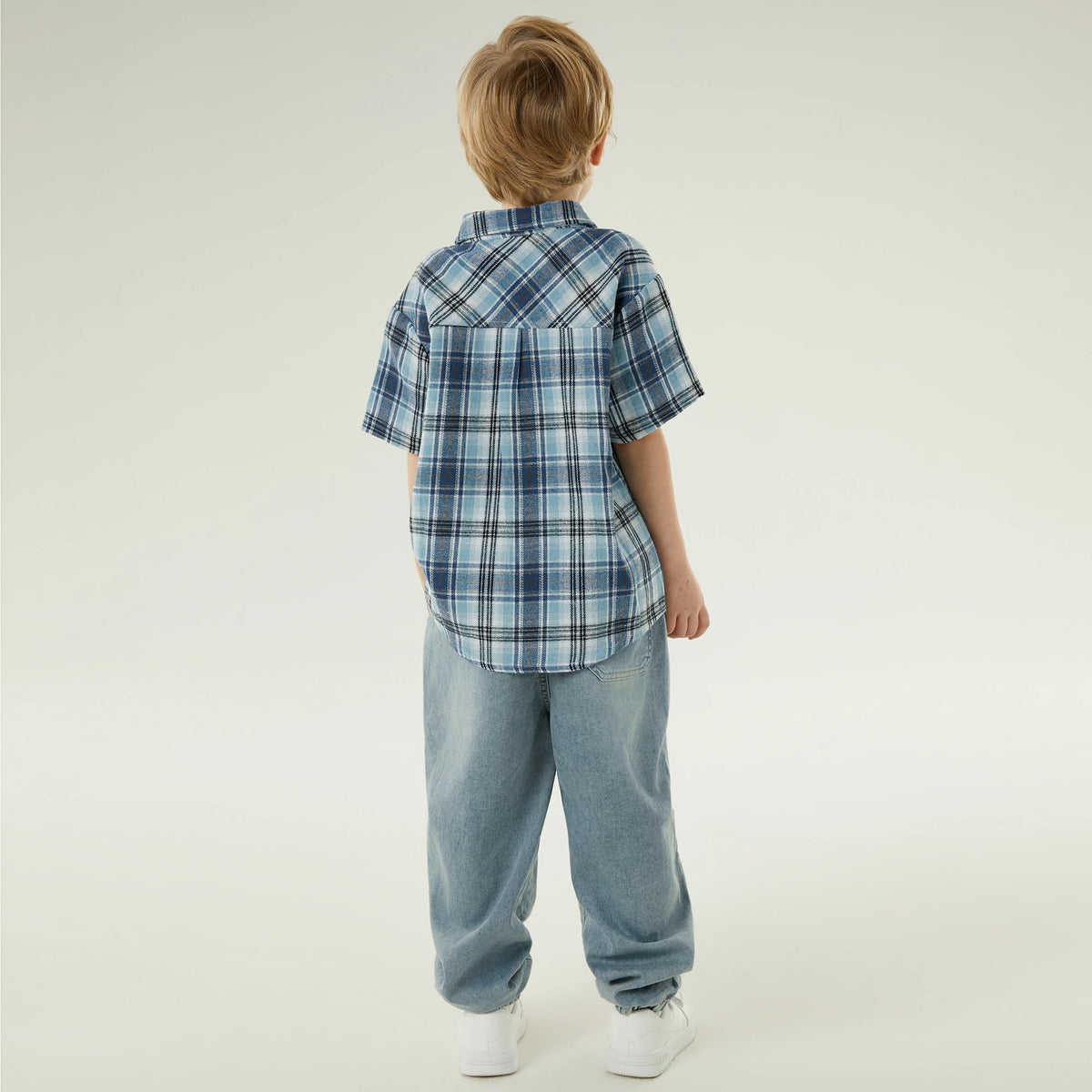 قميص كاجوال كاروهات للأولاد