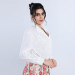 قميص كاجوال مزين بنمط الزهور للنساء