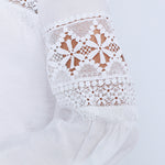 قميص كاجوال مزين بدانتيل للنساء