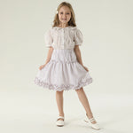 قميص بنمط الزهور للبنات