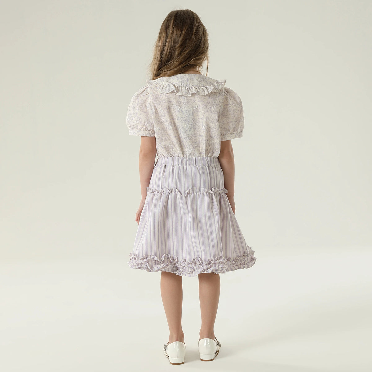 قميص بنمط الزهور للبنات