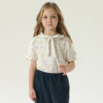 قميص بنمط الزهور للبنات