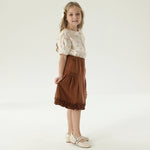 قميص بنمط الزهور للبنات