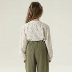 قميص بنمط الزهور للبنات