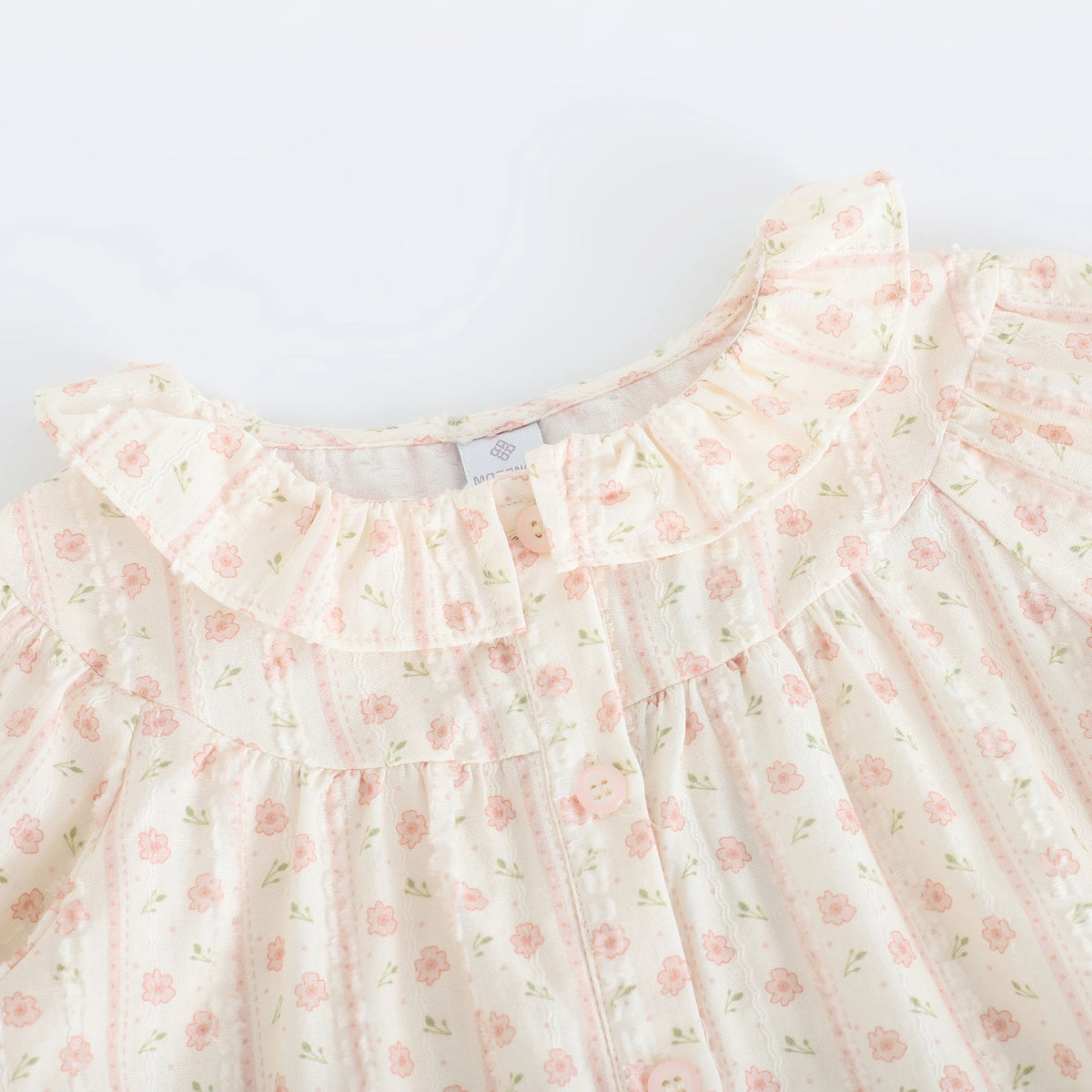 قميص بنمط الزهور للبنات المواليد