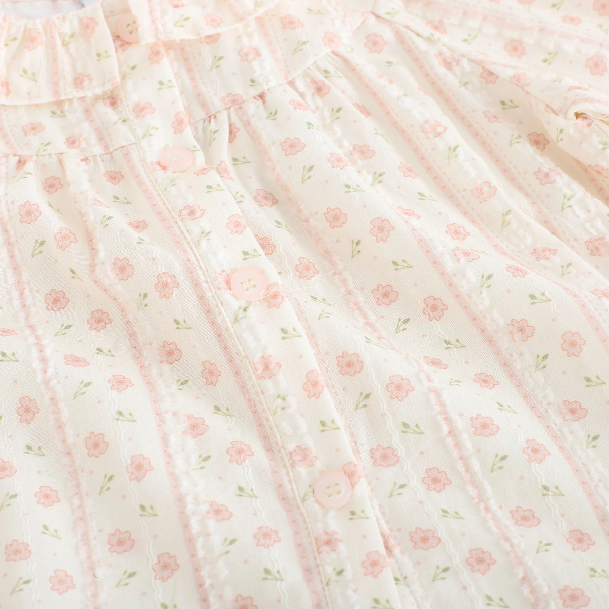 قميص بنمط الزهور للبنات المواليد