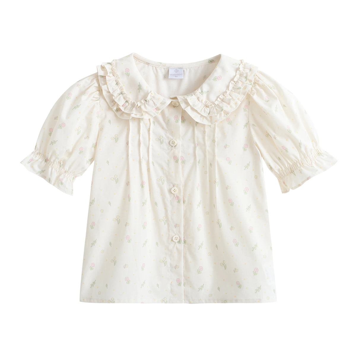قميص بنمط الزهور للبنات المواليد