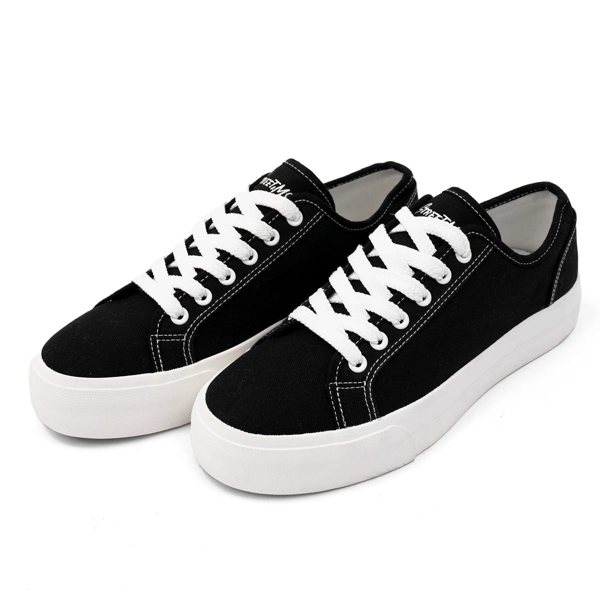 Black Canvas Shoes for Men Image