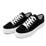 Black Canvas Shoes for Men Image