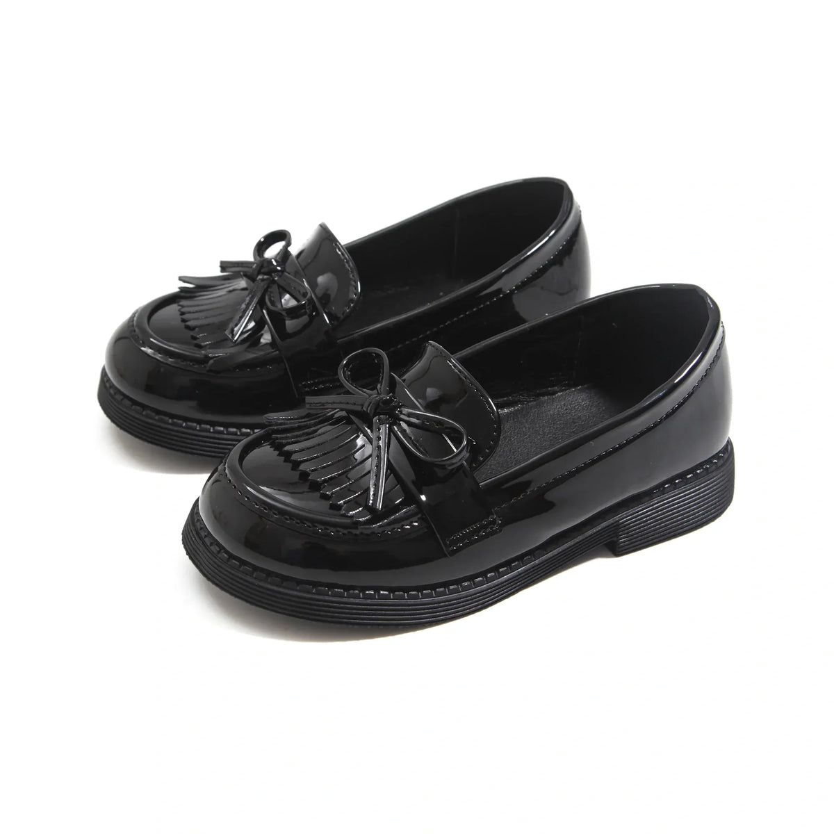 Black Casual Moccasins For Girls Image