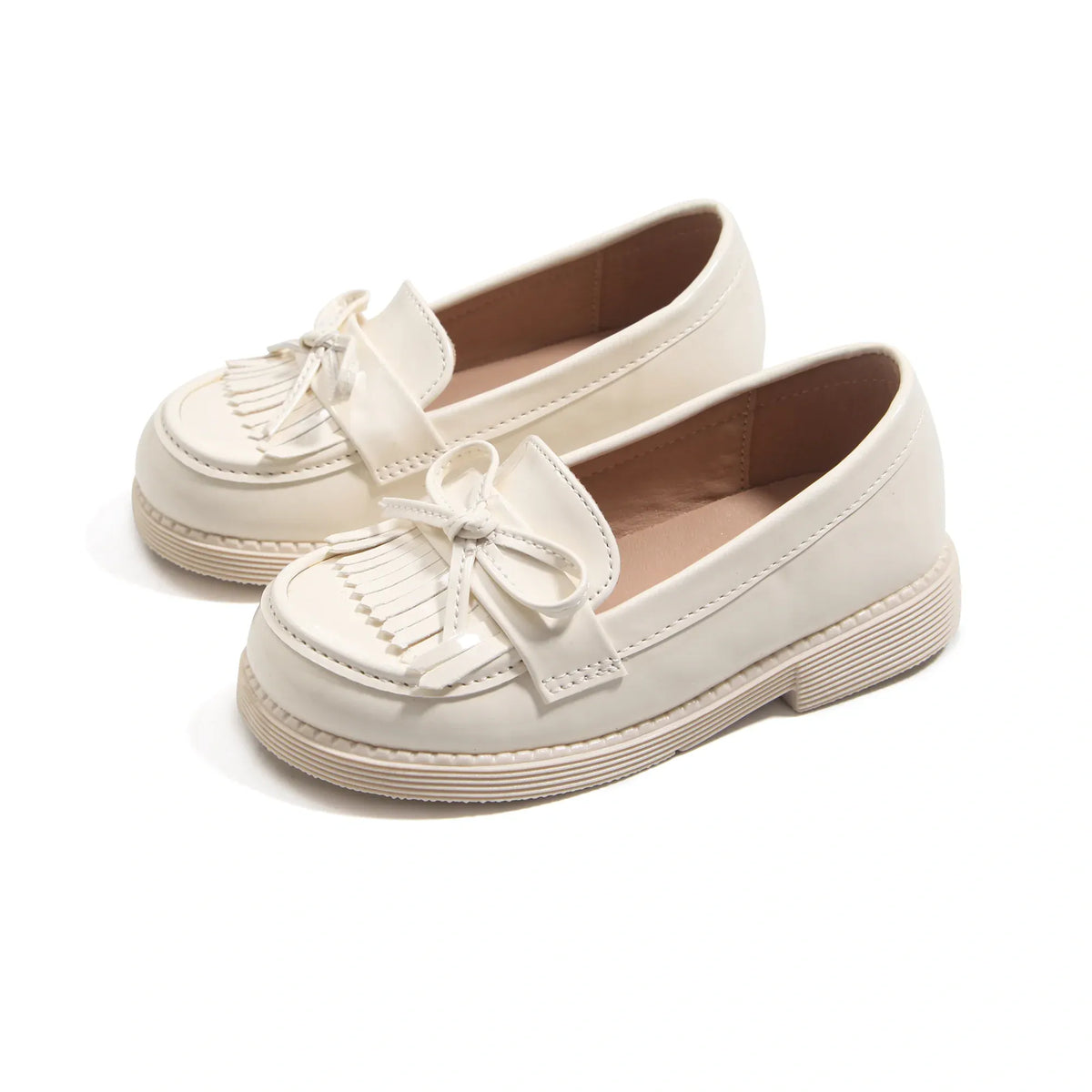Off White Casual Moccasins For Girls Image