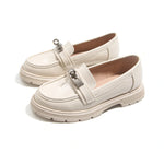 Beige Casual Moccasins For Girls Image