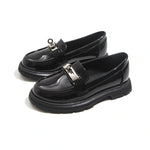 Black Casual Moccasins For Girls Image